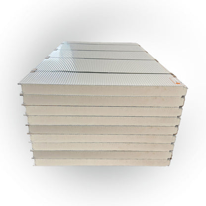 Paket #50 Sandwichplatten Wand 9 x 2,0 m Kernstärke 80 mm