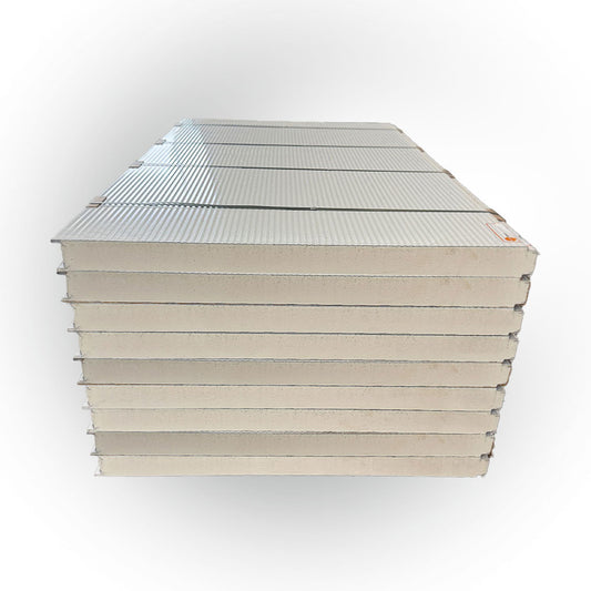 Paket #50 Sandwichplatten Wand 9 x 2,0 m Kernstärke 80 mm