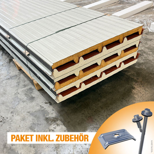 Sandwichdach inklusive Zubehör
