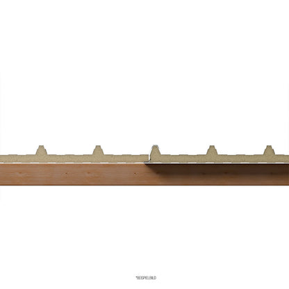 Sandwichplatten Querschnitt Dach