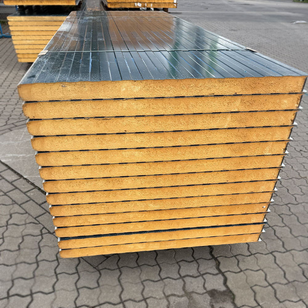 Paket Sandwichplatten Wand Mausgrau