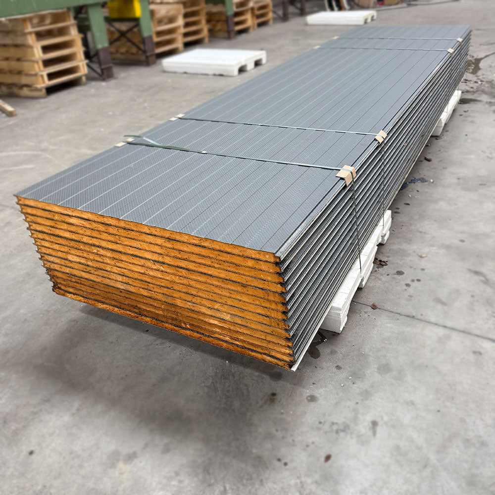 Sandwichplatten Wand in Carbonoptik