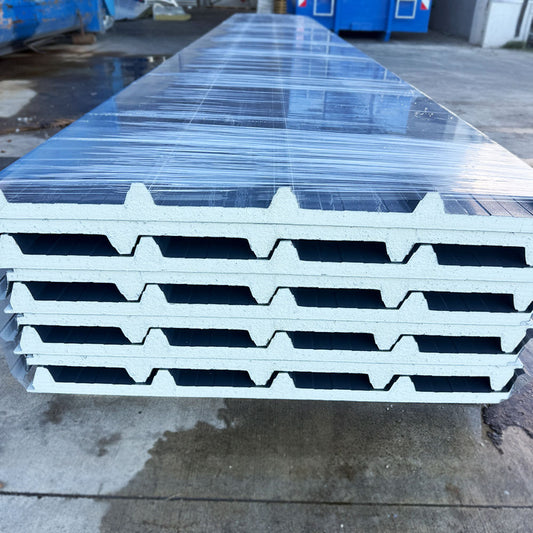 Paket #57 Sandwichplatten Dach 9 x 7,00 m Kernstärke 30 mm