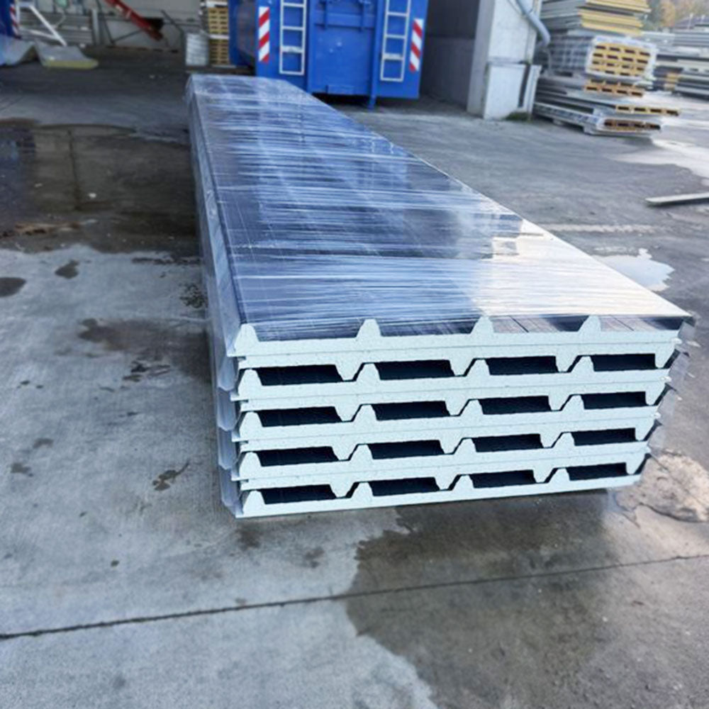 Paket #57 Sandwichplatten Dach 9 x 7,00 m Kernstärke 30 mm