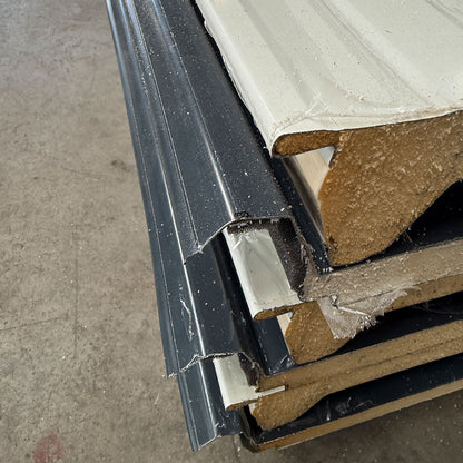 Paket #88 Sandwichplatten Dach Anthrazit 6 x 6,00 m Kernstärke 30 mm