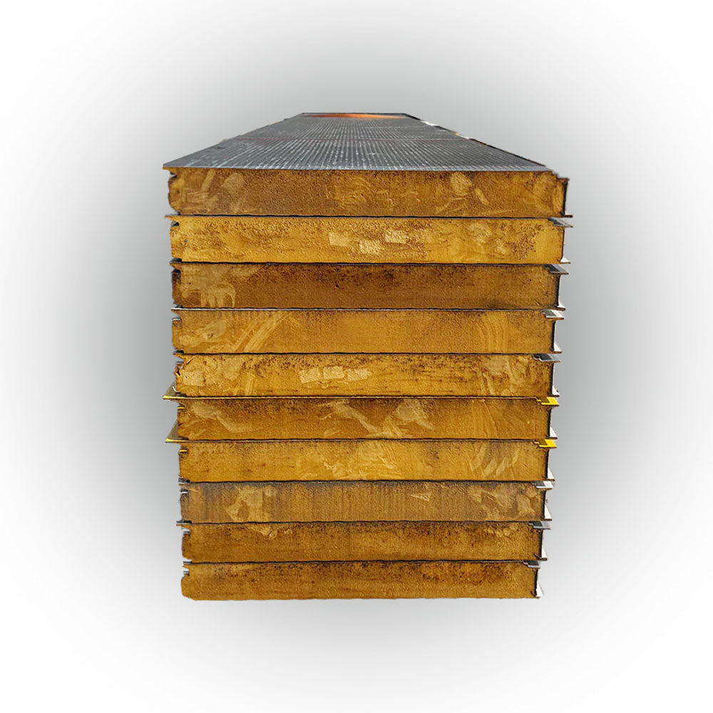 Paket #9 Sandwichplatten Wand 10 x 4,0 m Kernstärke 100 mm