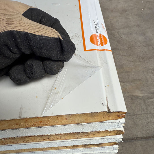 Paket #90 Sandwichplatten Wand Grauweiß 10 x 3,00 m Kernstärke 30 mm