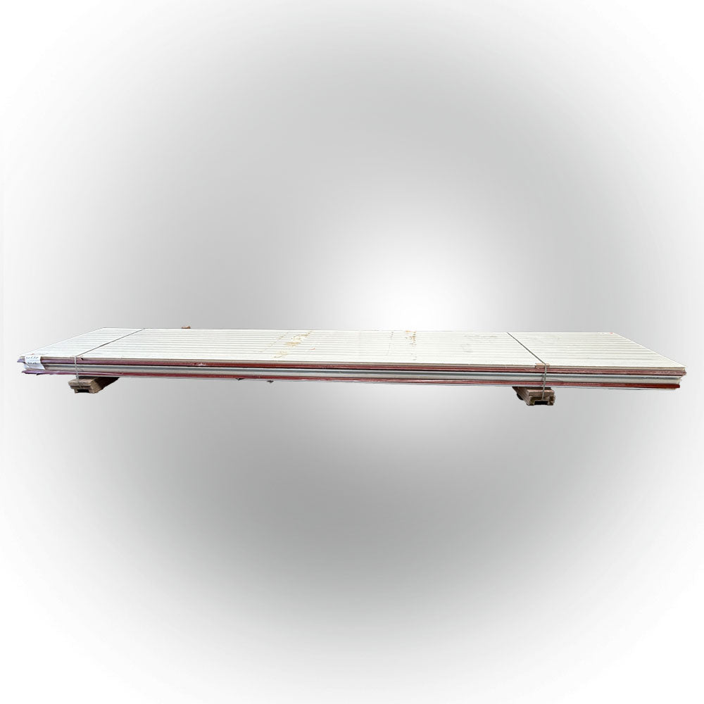 Paket #91 Sandwichplatten Dach Rotbraun 4 x 5,50 m Kernstärke 40 mm