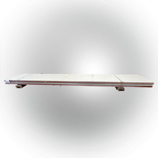 Paket #91 Sandwichplatten Dach Rotbraun 4 x 5,50 m Kernstärke 40 mm