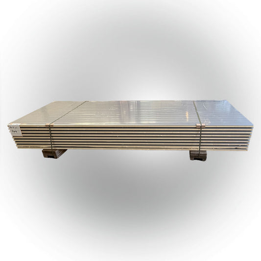 Paket #92 Sandwichplatten Wand Weißaluminium 9 x 3,00 m Kernstärke 40 mm