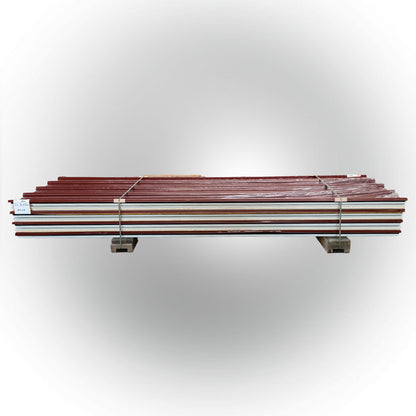 Paket #93 Sandwichplatten Dach Rotbraun 7 x 3,50 m Kernstärke 30 mm