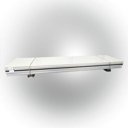 Paket #95 Sandwichplatten Dach Grauweiß 6 x 4,50 m Kernstärke 30 mm