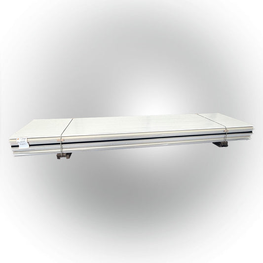 Paket #95 Sandwichplatten Dach Grauweiß 6 x 4,50 m Kernstärke 30 mm