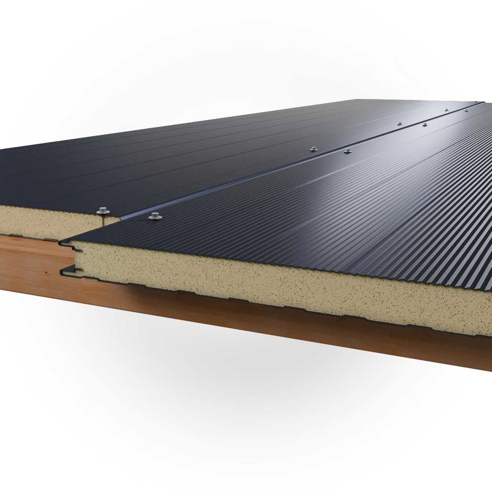 sichtbare Befestigung Sandwichplatte Wand