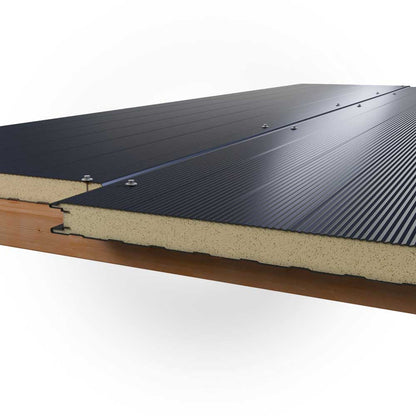 sichtbare Befestigung Sandwichplatte Wand