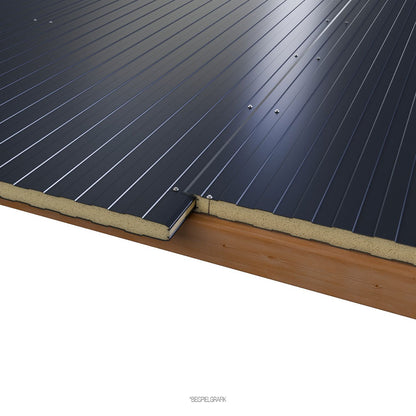 Sandwichplatten Wand 30 mm Anthrazit 6,0 m 2. Wahl